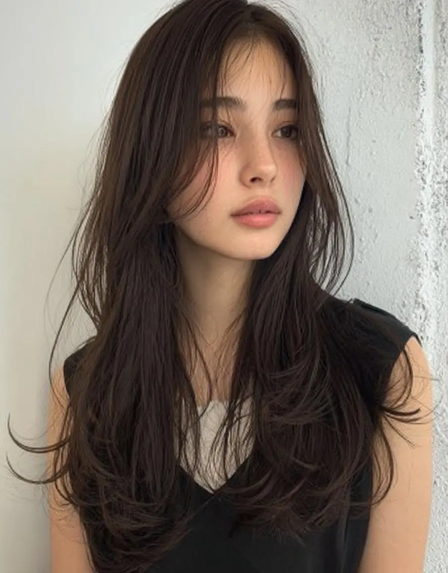 ロング カラー デザインカラー✨ 透明感カラー菊地真保のヘアスタイル