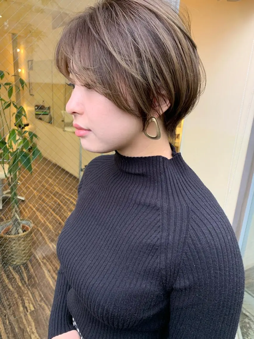 ショート カラー ショートヘア 髪質改善サロン 心斎橋ARCHEのヘアスタイル