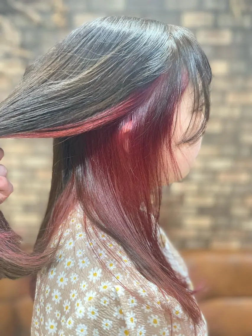セミロング カラー セミロングパーマ バレイヤージュ ブリーチ ケアブリーチ ダブルカラー ✨ハイトーン✨ダブル カラー✨シバサキのヘアスタイル