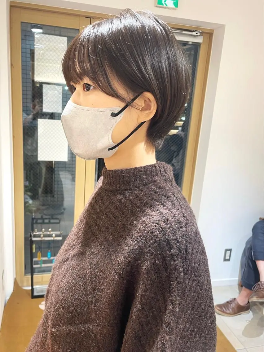ショート カラー カット ヘアカラー トリートメント 齋藤 咲のヘアスタイル