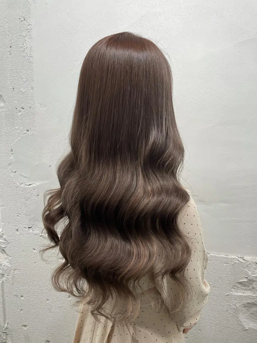 ロング カラー シールエクステ バレイヤージュ ミストバング ダブルカラー  フェイスフレーミング ヘアカラー エクステ 🧡艶髪/エクステ 🫧🧡YUKI❄️のヘアスタイル