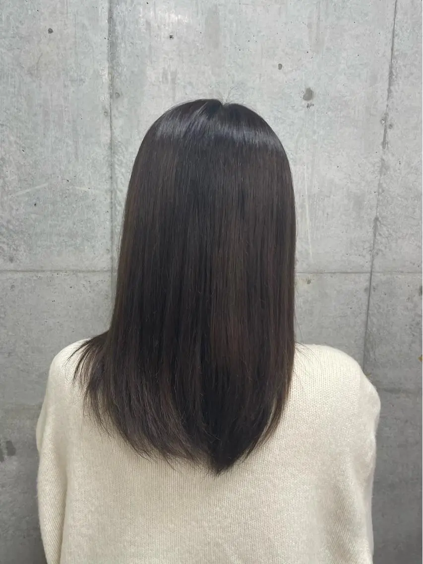 セミロング カラー 鈴木 皆斗のヘアスタイル