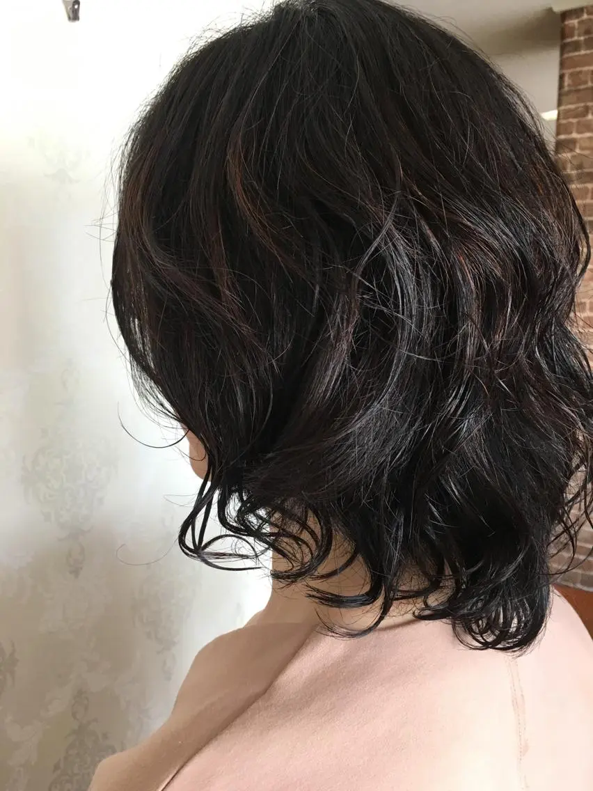 ミディアム パーマ カット パーマ 五十嵐 聡のヘアスタイル