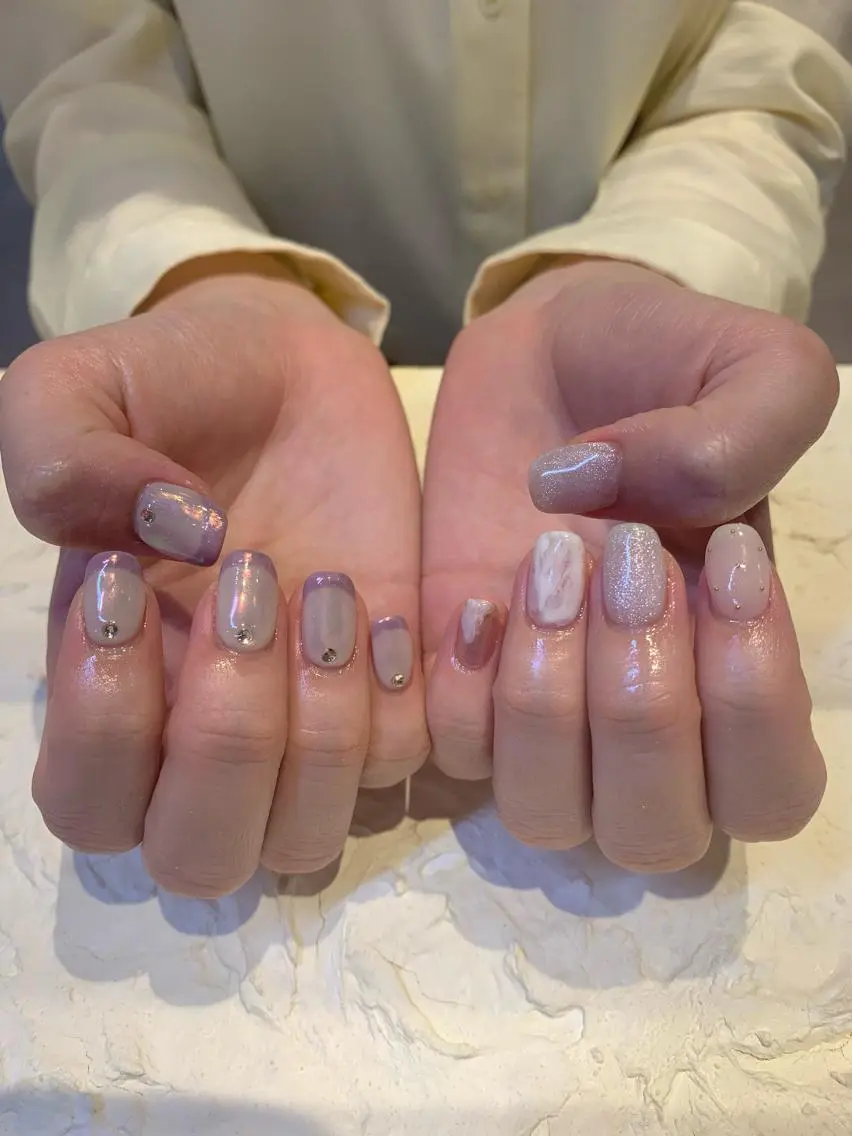 ネイル フレンチネイル マキノ ユイのネイルデザイン