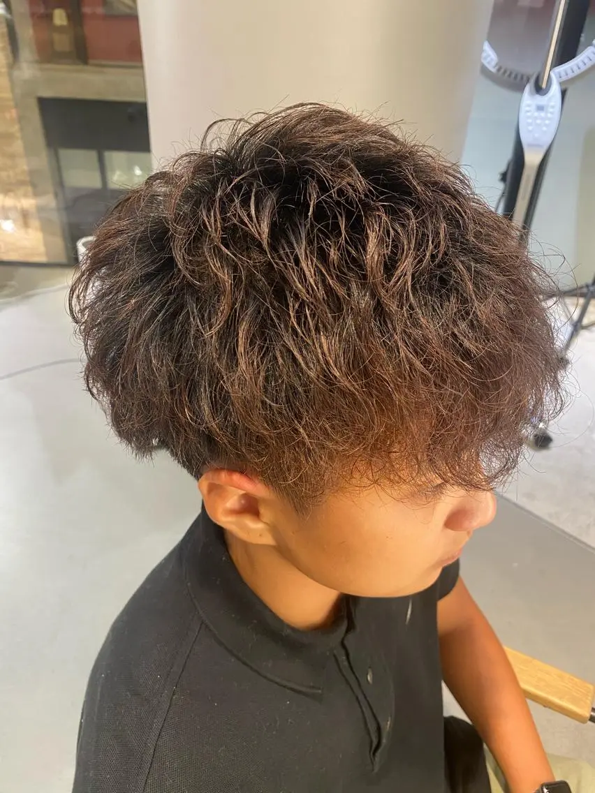 メンズ カット パーマ 梅田茶屋町メンズ 専門美容師 山元一平のヘアスタイル