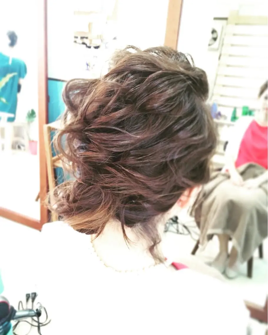 ショート ミディアム セミロング ロング ヘアアレンジ 早朝✨ヘアセット 着付け/清水玲歌のヘアスタイル