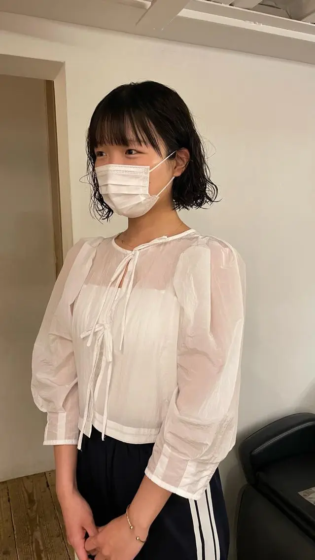ミディアム パーマ ミディアムパーマ ボブ 原宿/ケパーマ 🧺ユウマのヘアスタイル