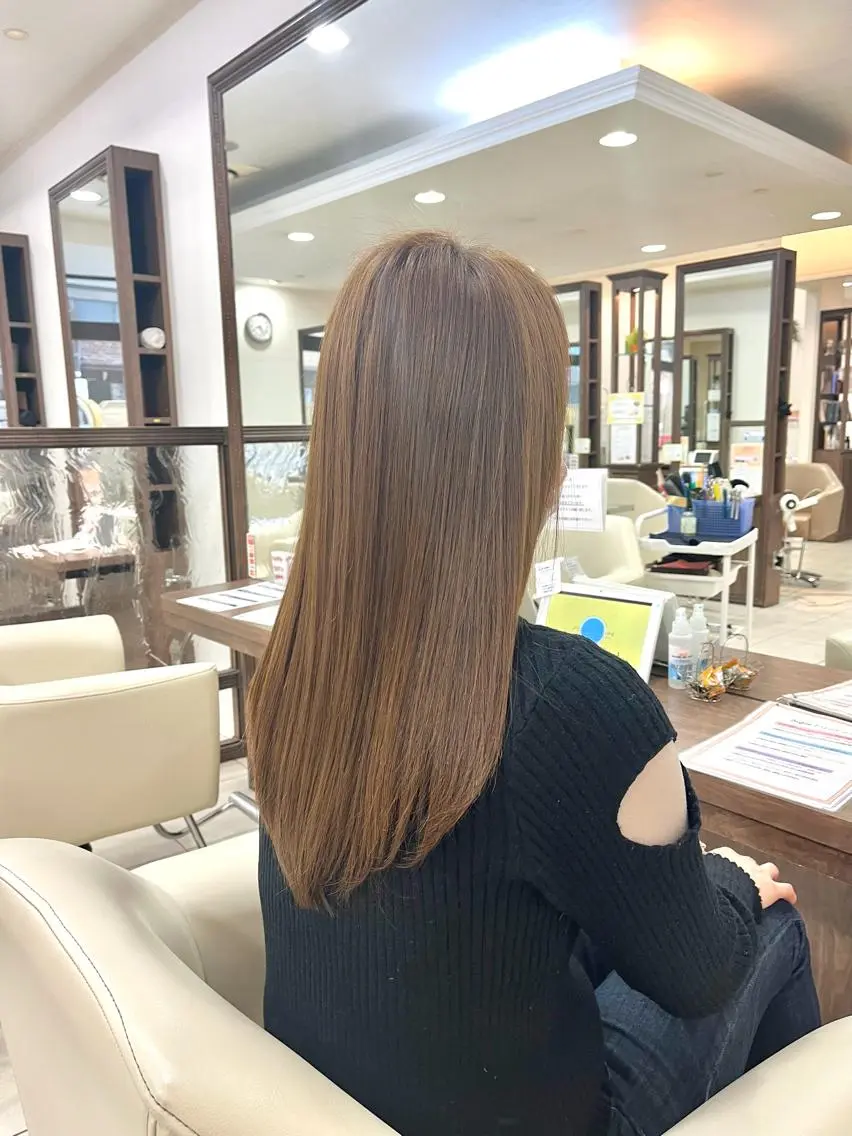 ロング くせ毛 髪質改善 縮毛矯正 カット 縮毛矯正 トリートメント ✨髪質改善・縮毛矯正 専門美容室マーベルのヘアスタイル