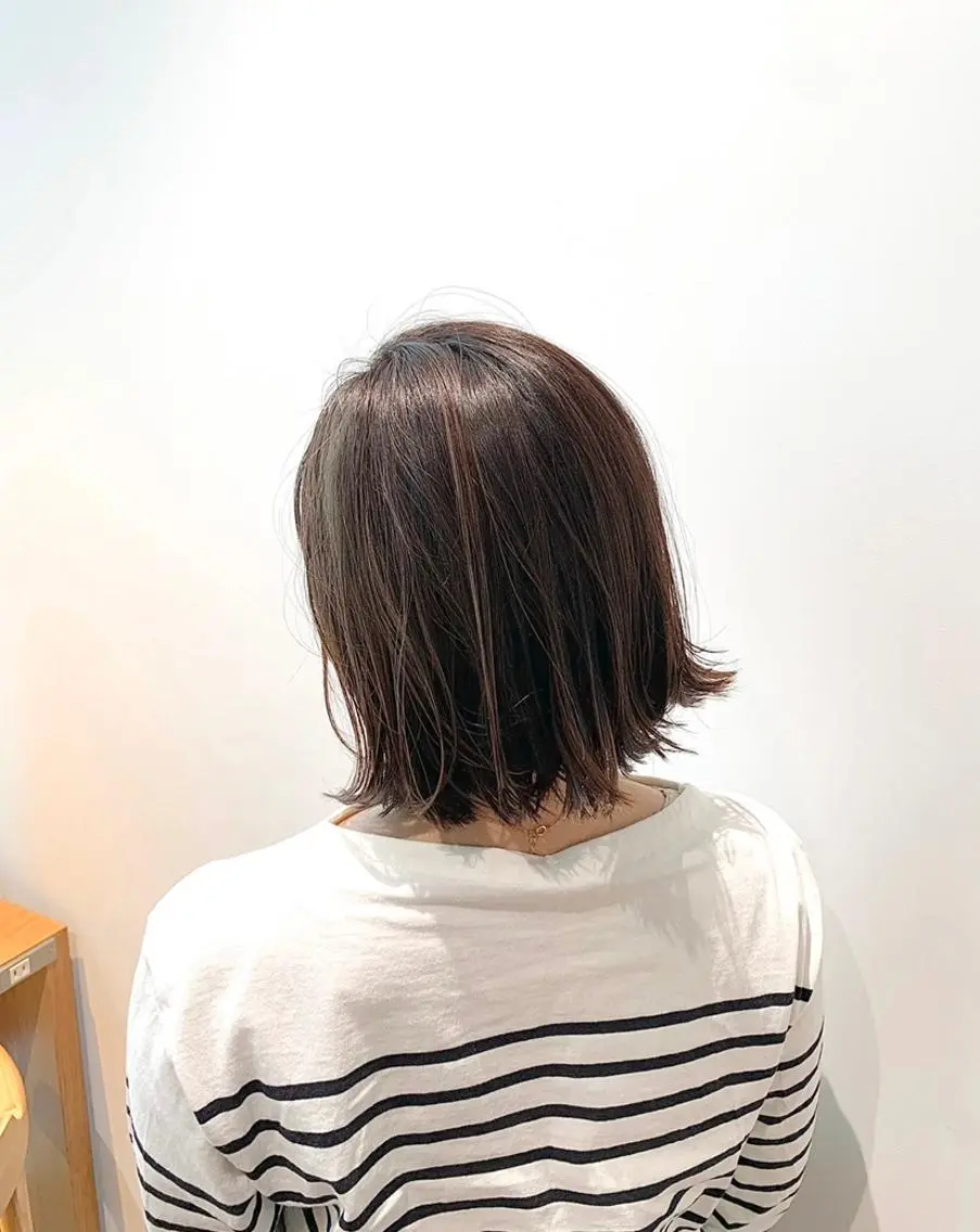 ショート カラー ボブ 透明感カラー ボブ/ 髪と心を整える美容師のヘアスタイル