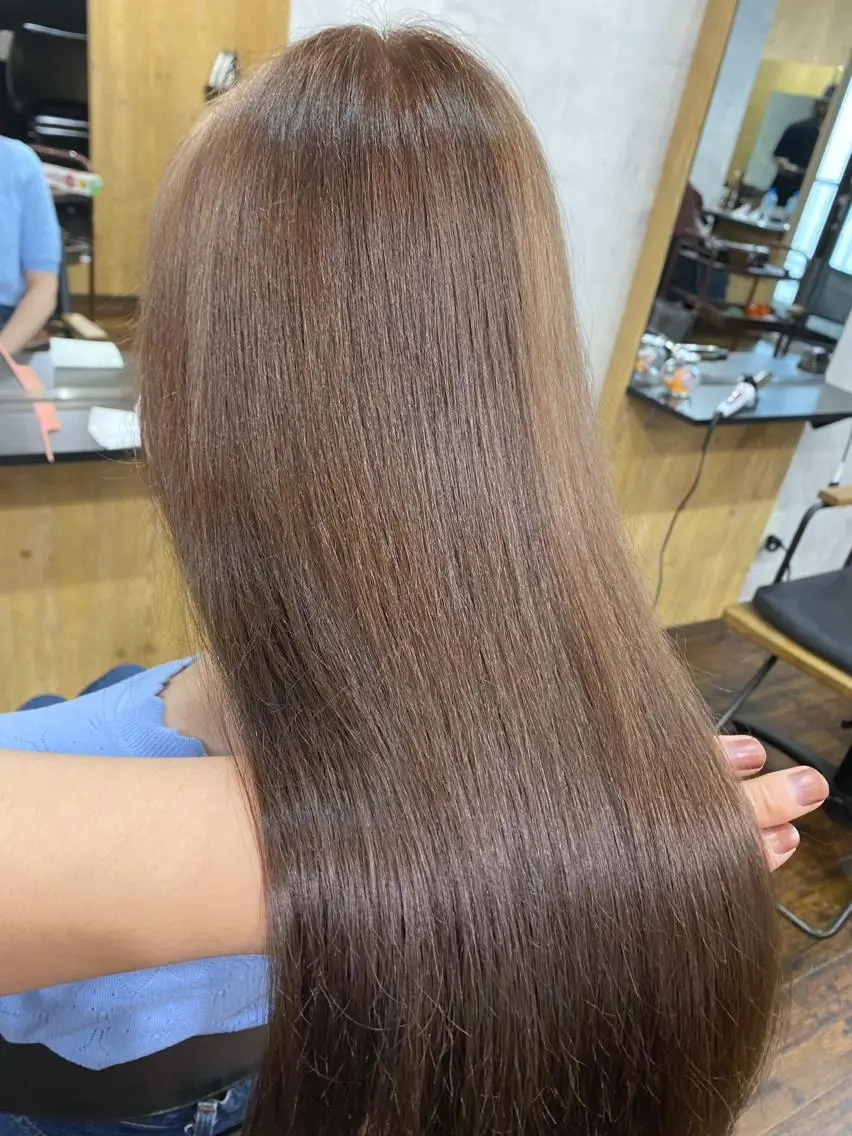 セミロング カラー 髪質改善/レイヤー カット手塚奨のヘアスタイル
