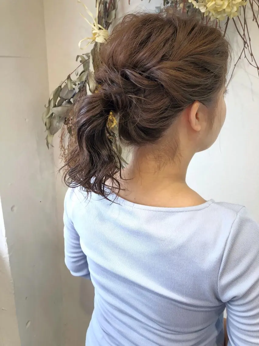 カラー ヘアアレンジ mu ku.のヘアスタイル