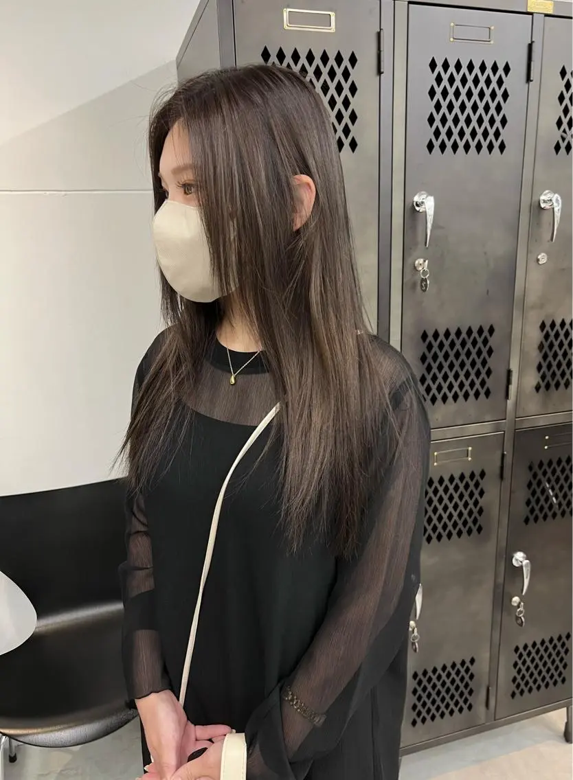 セミロング カラー ヘアカラー トリートメント 樫原裕二/レイヤー カット/透明感カラーのヘアスタイル