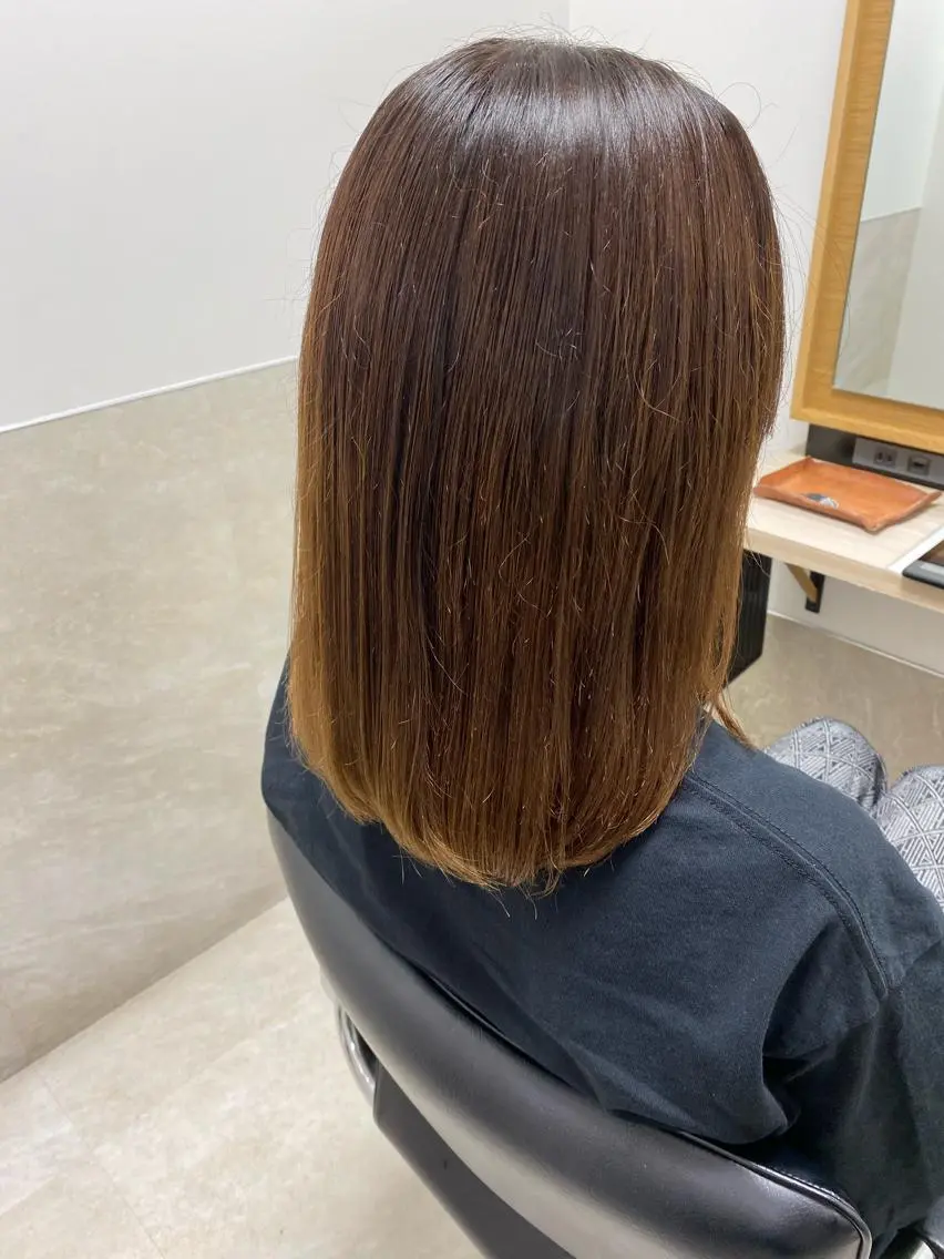 ミディアム 美髪クリエーター テラダタエコのヘアスタイル