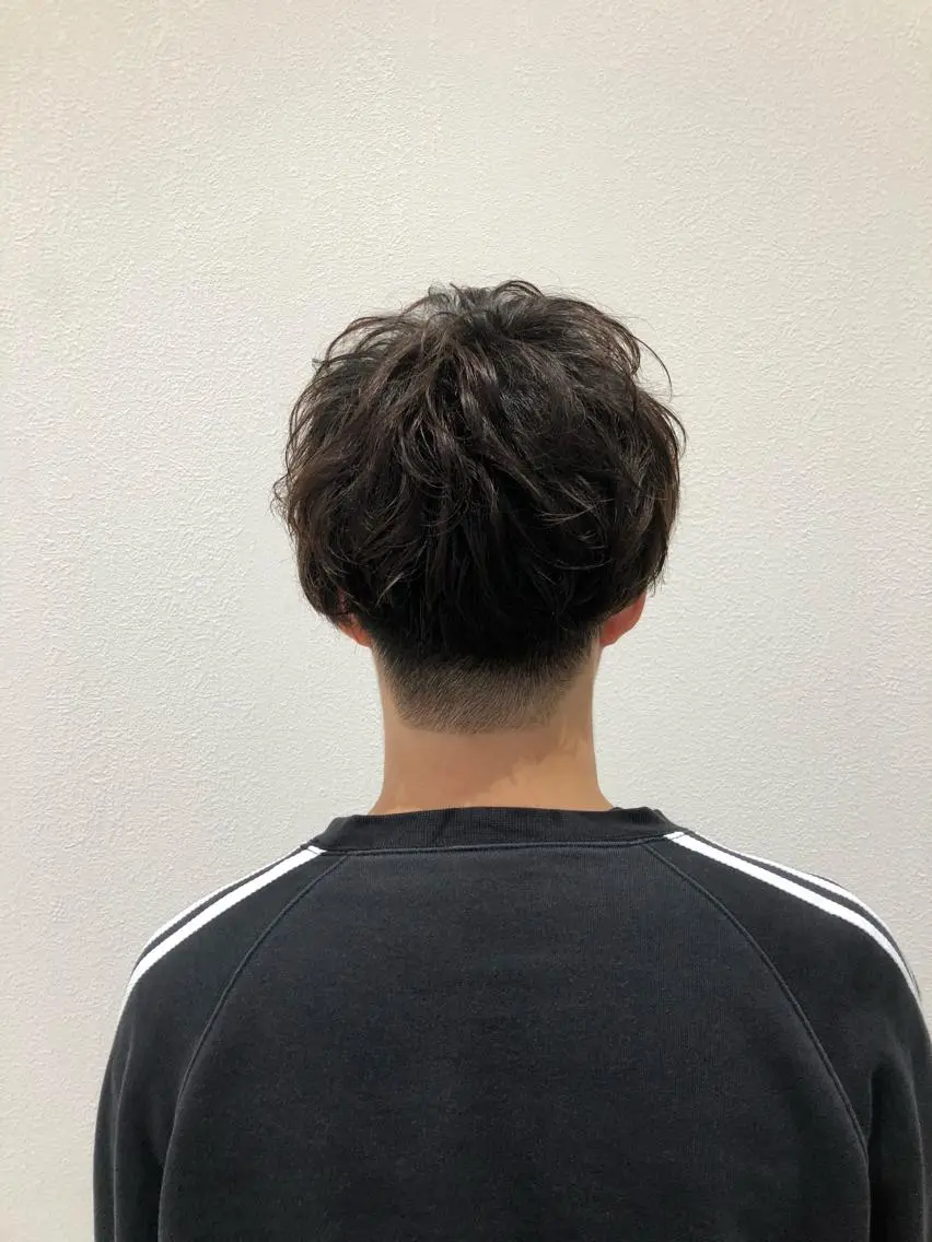パーマ メンズ マッシュ メンズパーマ 岸 保奈美のヘアスタイル