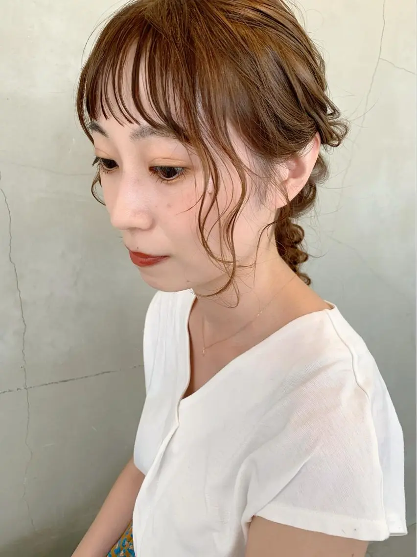 ロング カラー ヘアアレンジ カット 榑松 恵里のヘアスタイル