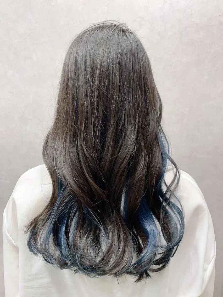 セミロング カラー 豊中/メンズ特化 岡田 龍之介のヘアスタイル