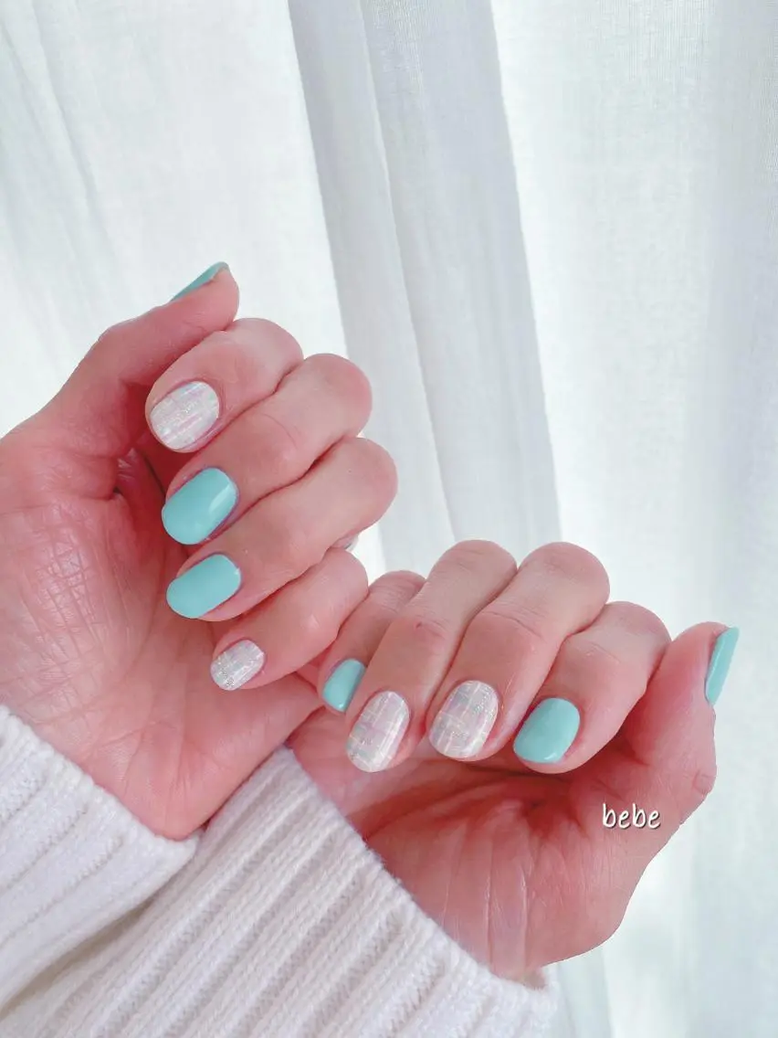 ネイル 春ネイル ツイードネイル ハンドネイル Ann nailのネイルデザイン