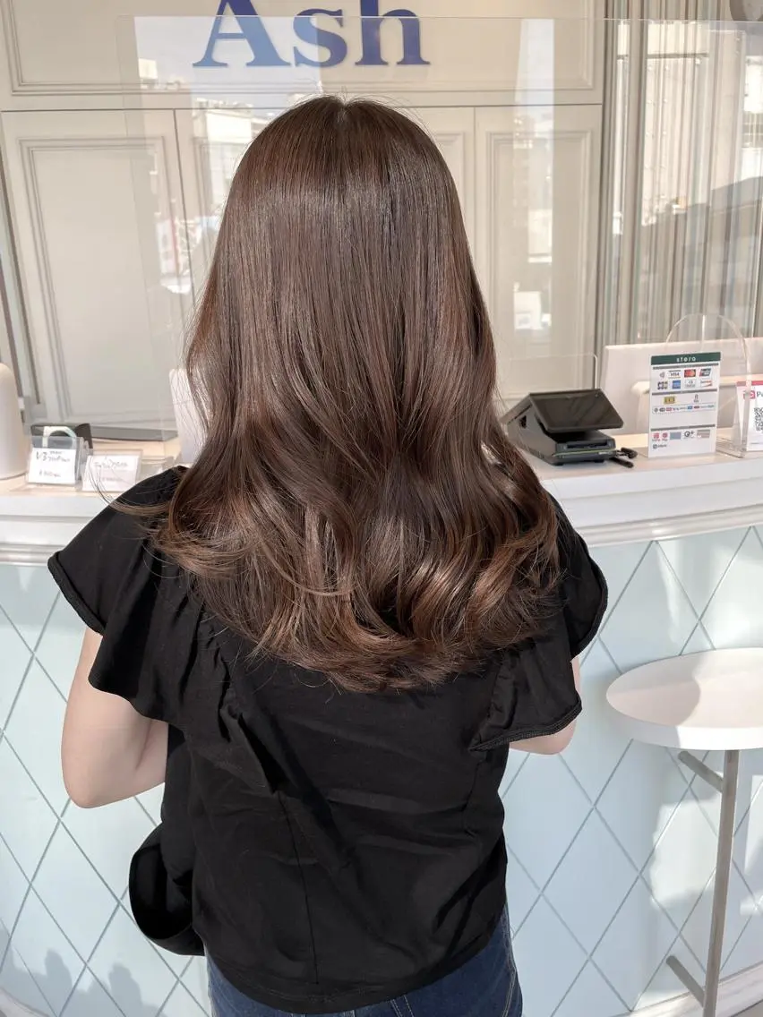 セミロング ヘアカラー トリートメント ♡大人カワイイ hair♡徳井はやとのヘアスタイル