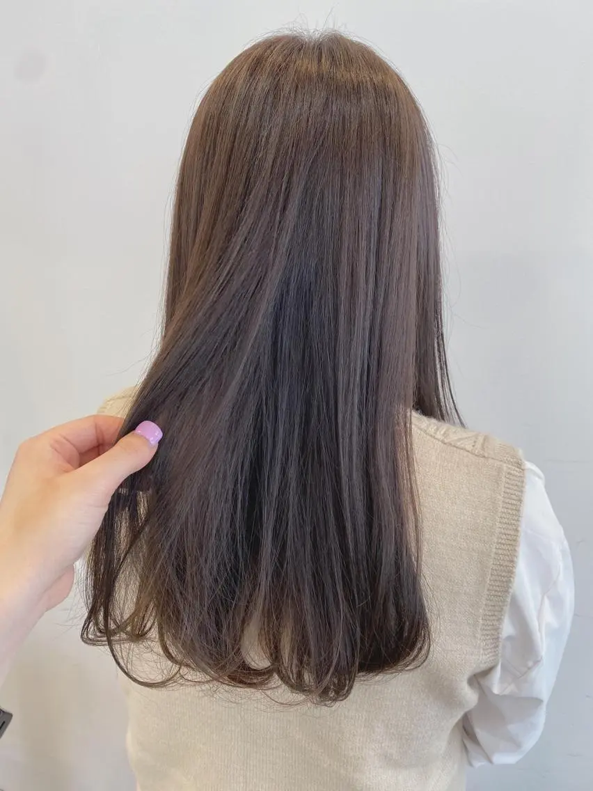 ロング カラー 透明感カラー ブリーチ指名 NO1🌈SAKIのヘアスタイル