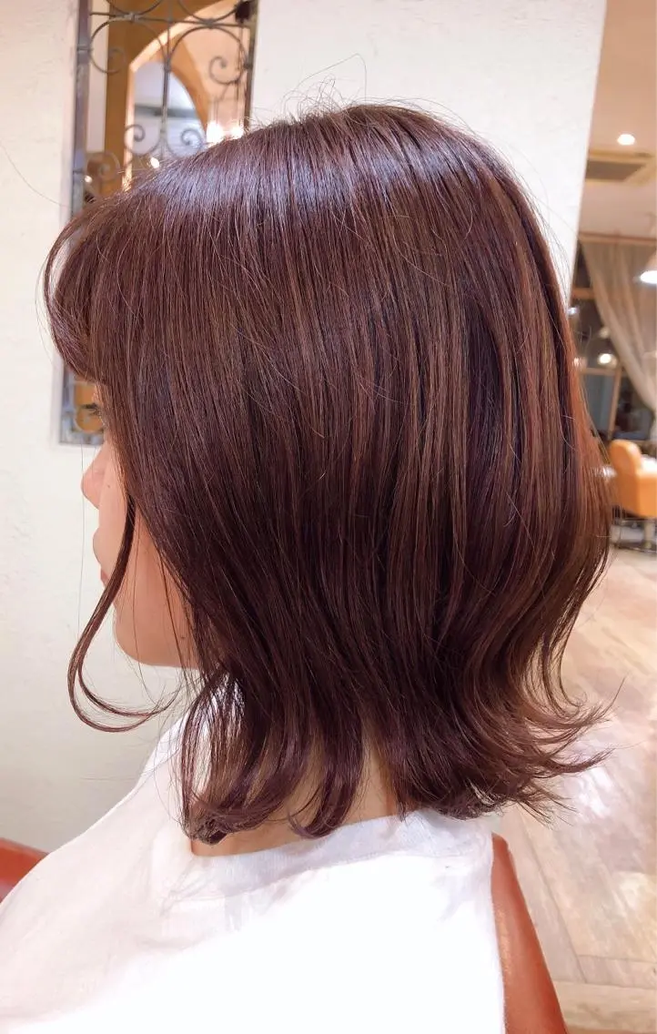 カラー ブラウンカラー ピンクカラー 長岡 俊樹のヘアスタイル