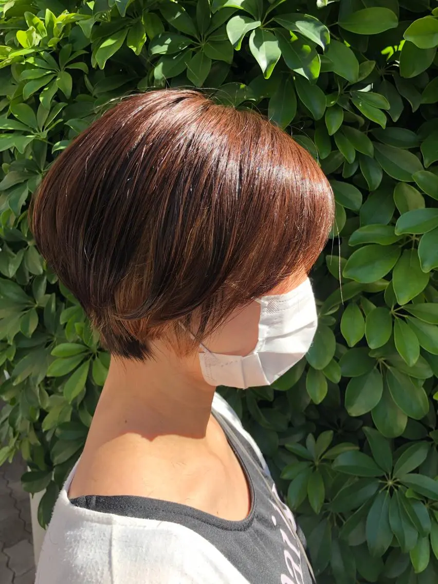 ショート カラー ショートボブ ボブ ショートヘア 店長 濱口 花菜 美髪整形のヘアスタイル