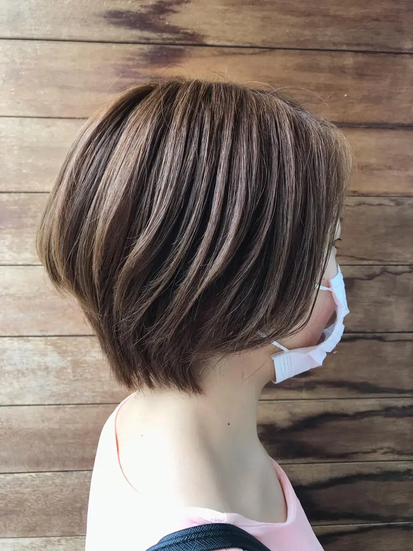 ショート 透明感カラーブリーチ 🌼シゲモトアヤ🌼のヘアスタイル
