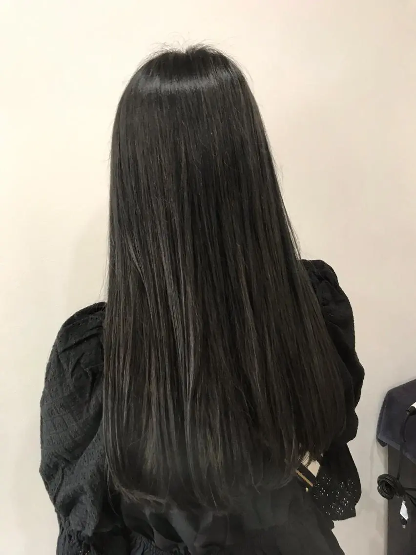 ロング カラー 脱白髪染め美容師 竹内涼乃のヘアスタイル