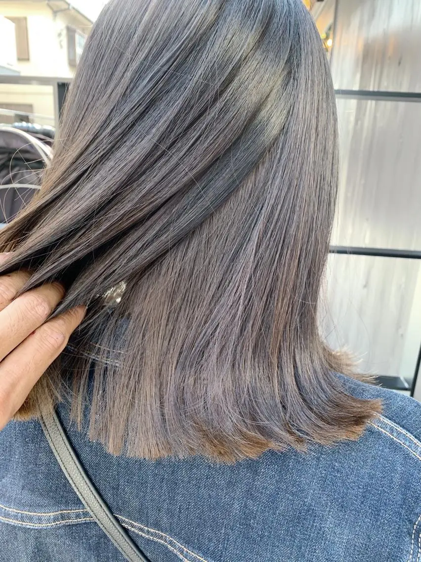 ミディアム カラー グレージュ 【完全マンツー 恵比寿】佐藤 翔のヘアスタイル