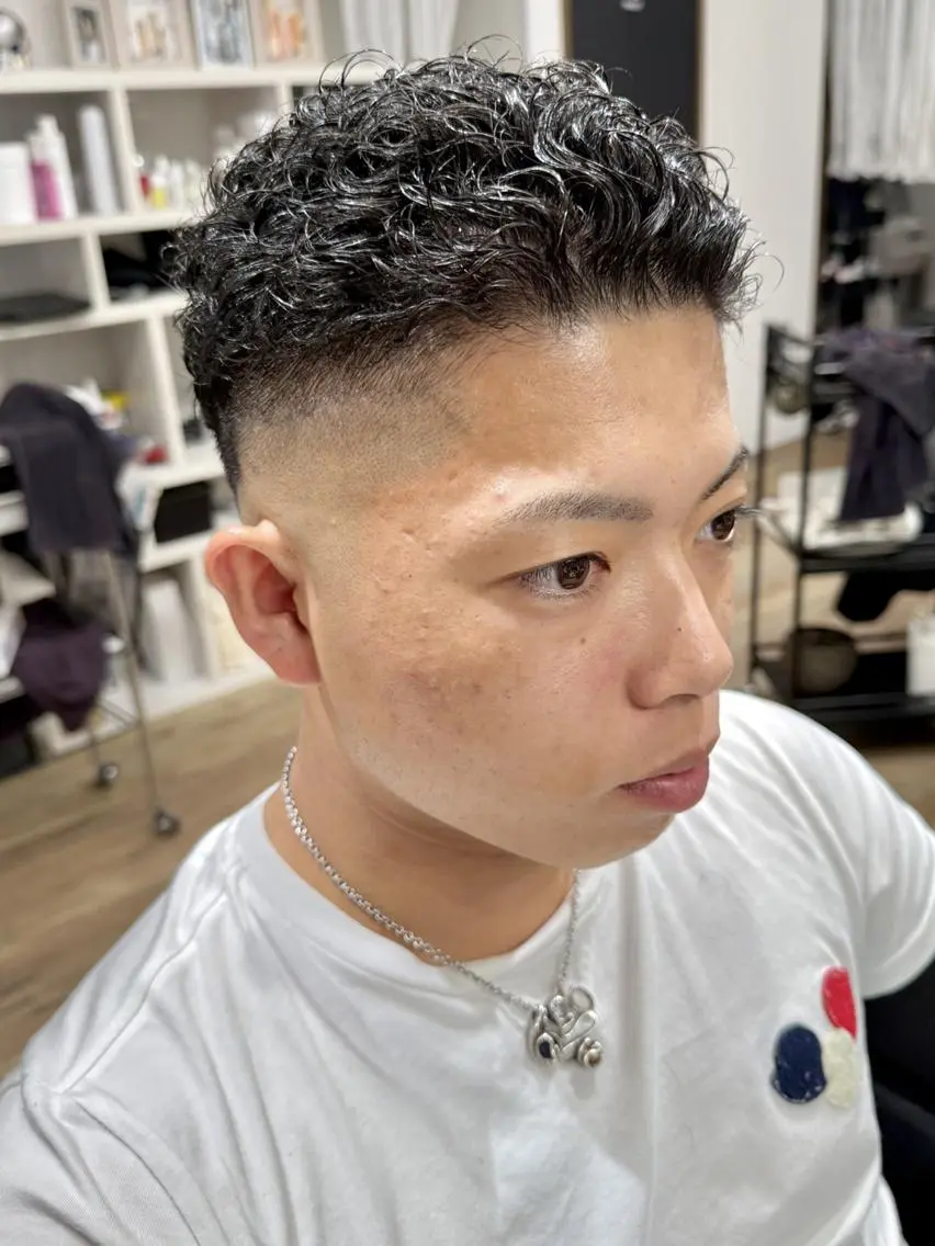 ショート メンズ パーマ カット NOA 青木のヘアスタイル