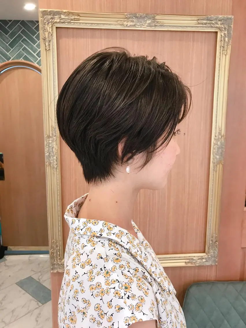 ショート ハンサムショート ショートヘア Lond enikaのヘアスタイル