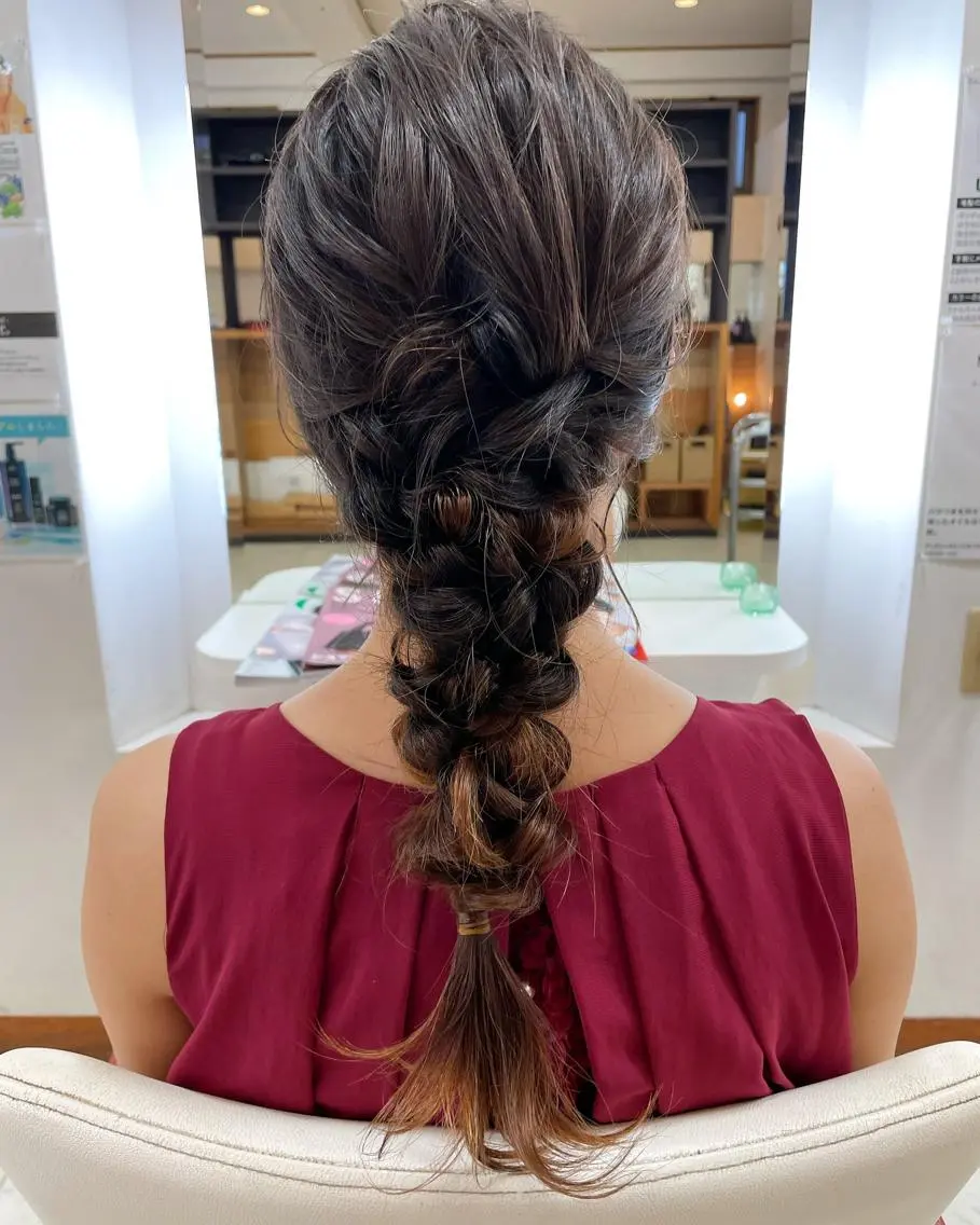 ロング ヘアアレンジ 結婚式・ブライダル ヘアセット Hair VERDEのヘアスタイル