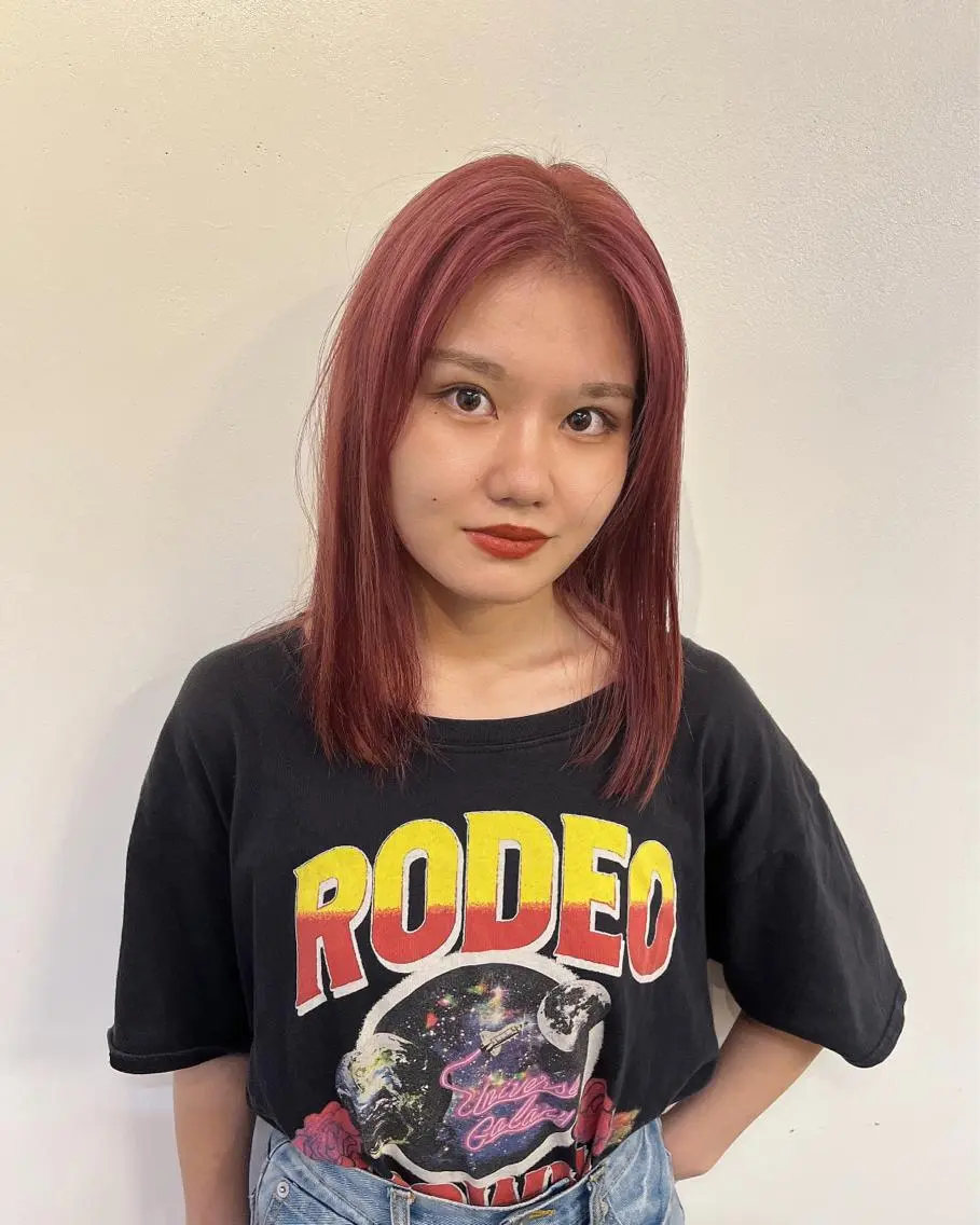 セミロング ヘアカラー bijou chiharuのマツエク・マツパデザイン