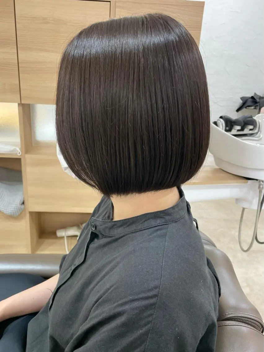 ショート カラー 髪質改善 縮毛矯正/ レイヤー/銀座/本木のヘアスタイル