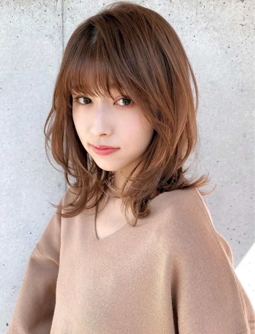 ミディアム 髪質改善 左近研人のヘアスタイル