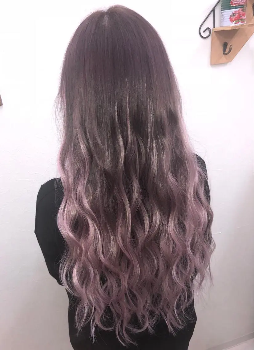 ロング ヘアカラー トリートメント エクステ MAKO ❤️🔥NEXTのヘアスタイル