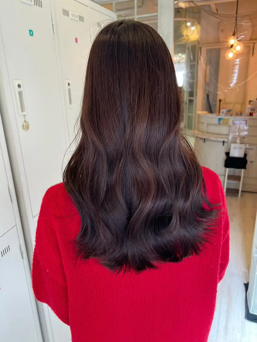 ロング ヘアアレンジ パーマ カラー アディクシーカラー アッシュ バレイヤージュ ベージュカラー ブリーチ カット ヘアカラー N° uairo 川崎店【ユアイロ】のヘアスタイル