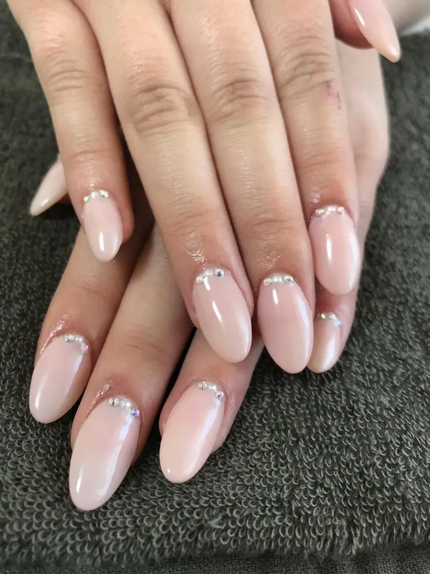 ネイル ワンカラーネイル ストーンネイル ハンドネイル Masuko Yasukaのネイルデザイン