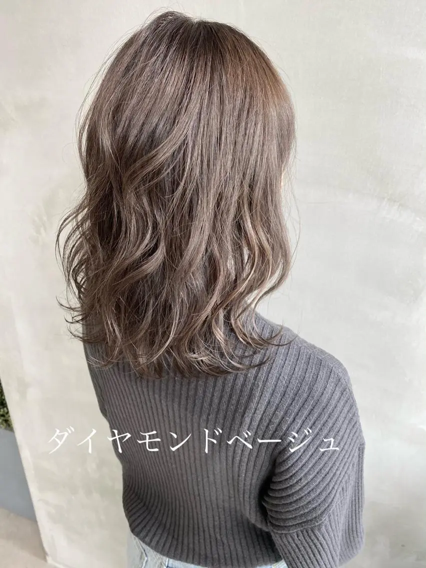 セミロング カラー ヘアアレンジ ネイル マツエク・マツパ 透明感カラー ハイライトカラー 外国人風カラー ハイライト 学生 夜23時まで予約🉑 reverieあきらのヘアスタイル