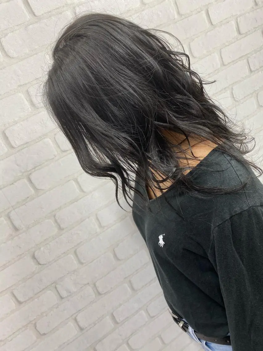 ミディアム カラー ブリーチカラー🫧 森　凪沙のヘアスタイル