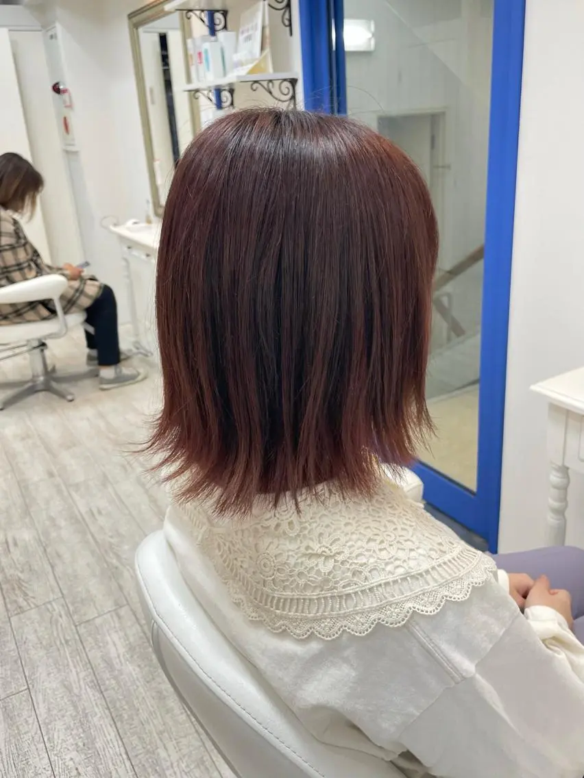 ショート ピンクラベンダー 新籾 尚哉のヘアスタイル