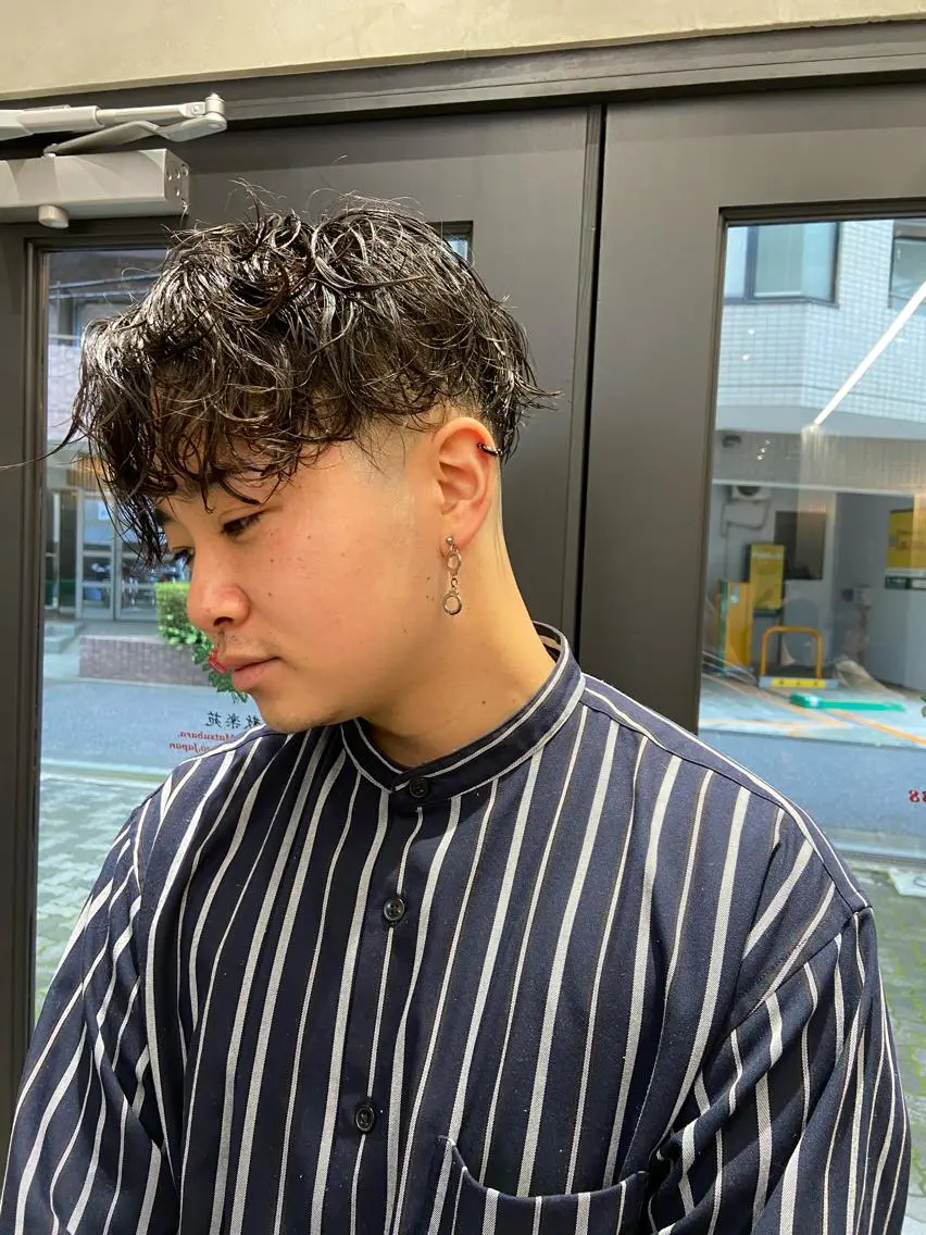 ショート パーマ メンズ カット パーマ 💈圧倒的メンズ特化 DAITO💈のヘアスタイル