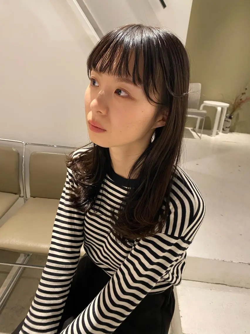 セミロング ヘアカラー トリートメント &72 takiのヘアスタイル