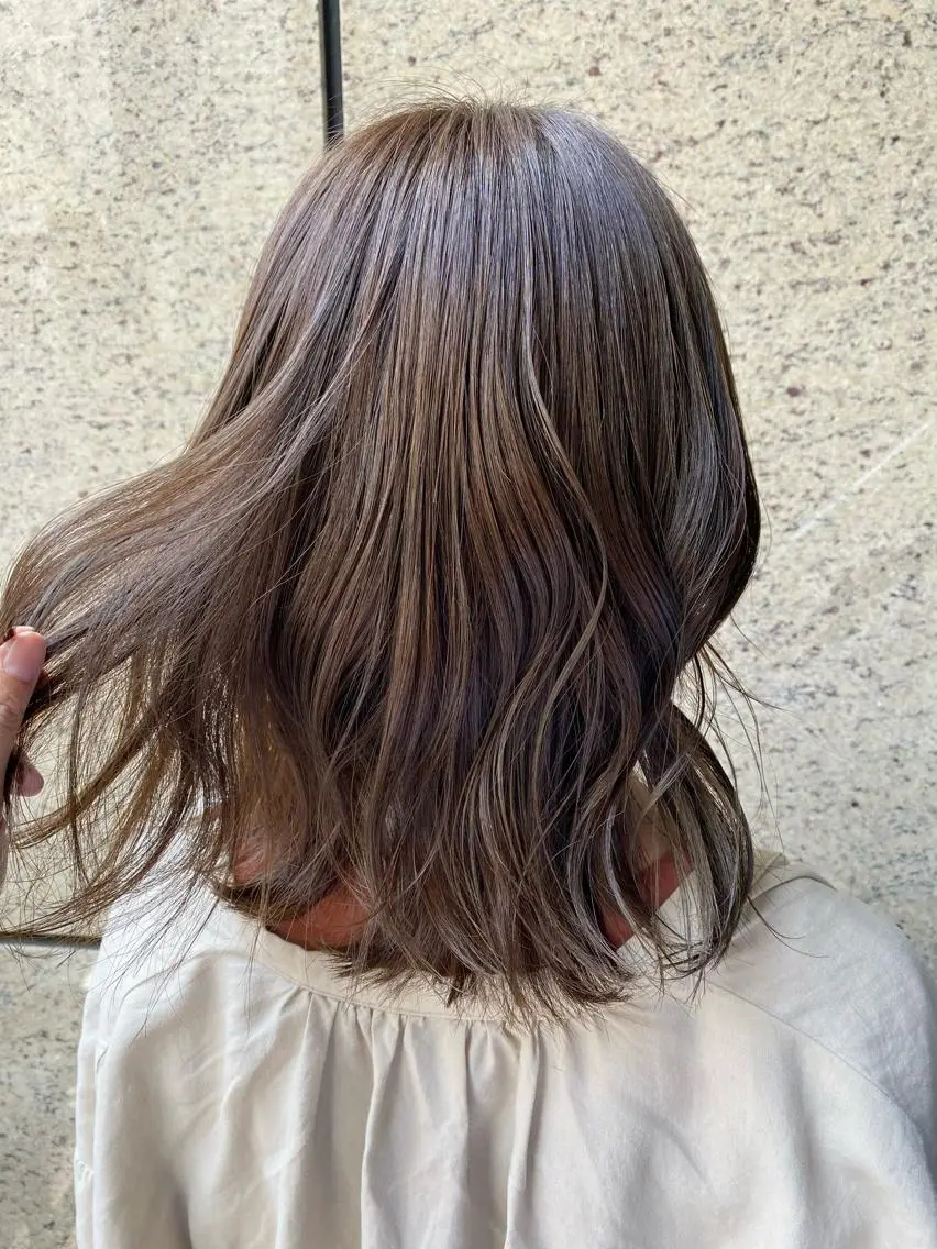 ミディアム アッシュ マンツーマン施術🫧 アレンジ/RINAのヘアスタイル