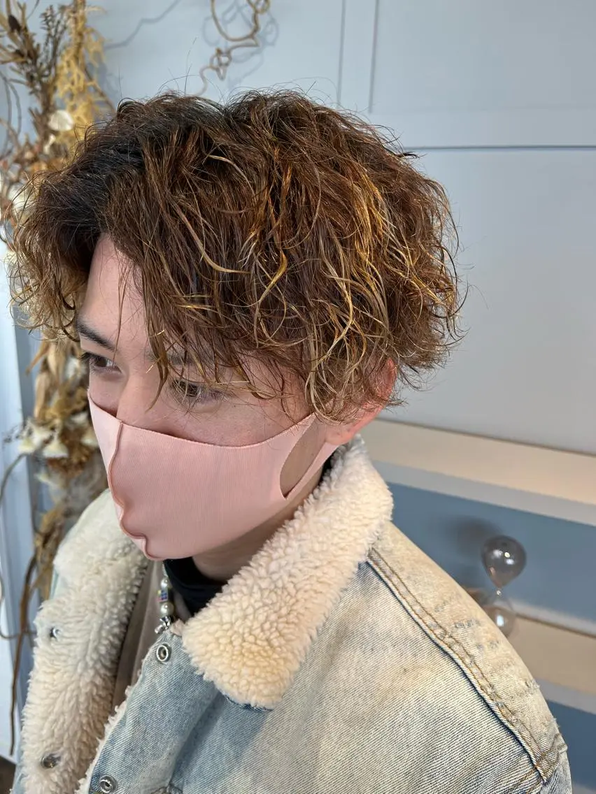 ミディアム パーマ 中村 海のヘアスタイル