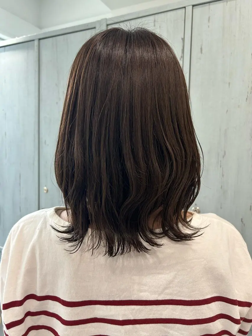 ミディアム ブラウンカラー 🫧tomoka🫧のヘアスタイル