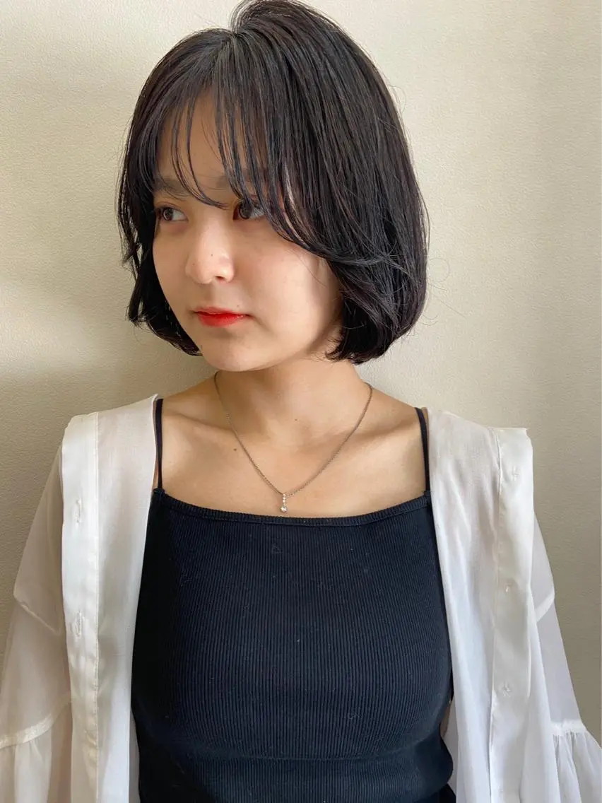 ショート ヘアカラー トリートメント ボブ/透明感カラー 🧸YUI❤️のヘアスタイル