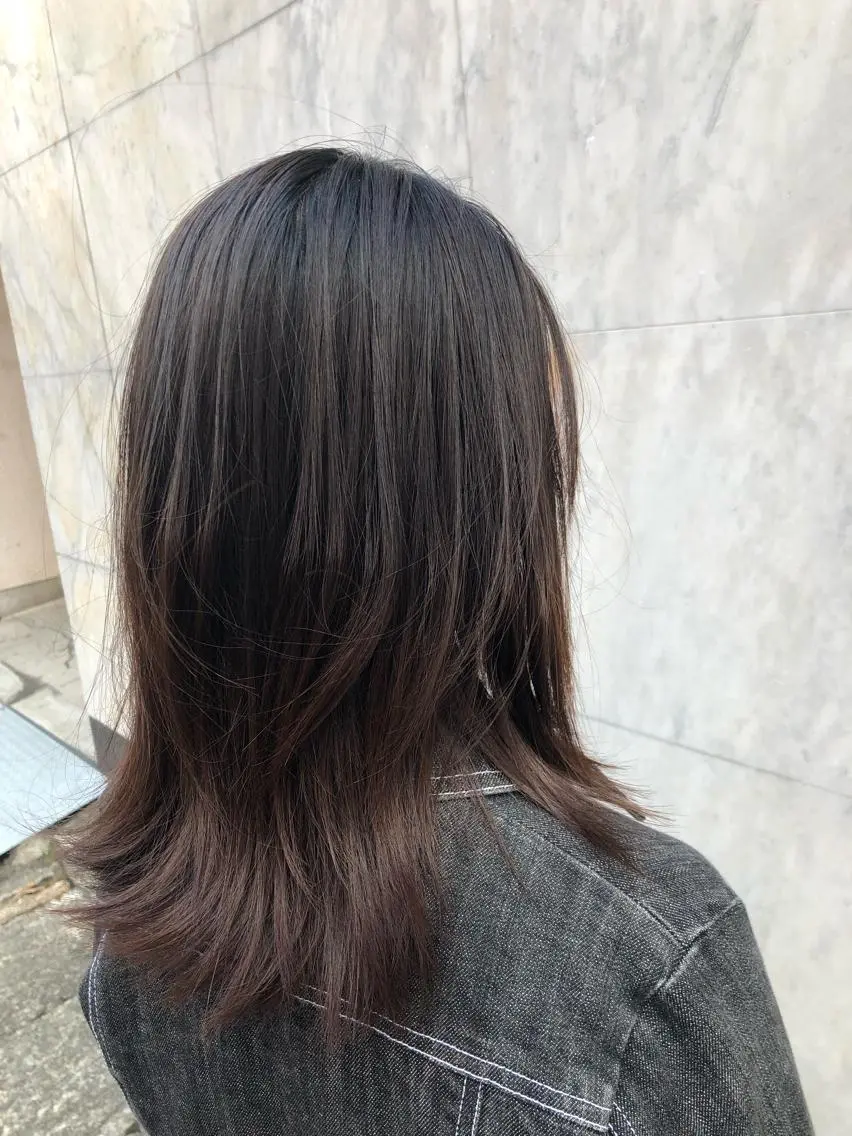 セミロング 安永 将悟のヘアスタイル