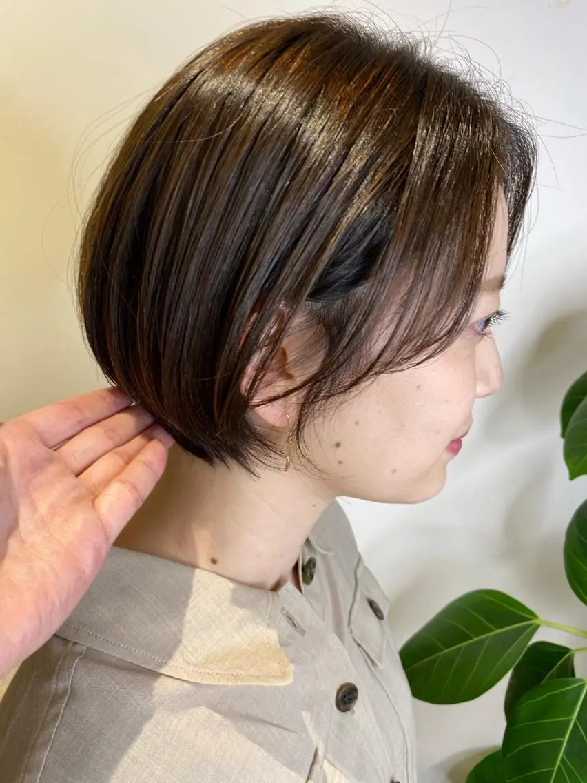ショート ショートボブ ボブ ショートヘア カット ヘアカラー トリートメント ヘッドスパ 🇰🇷韓国レイヤー 錦糸町【北山謙三】のヘアスタイル