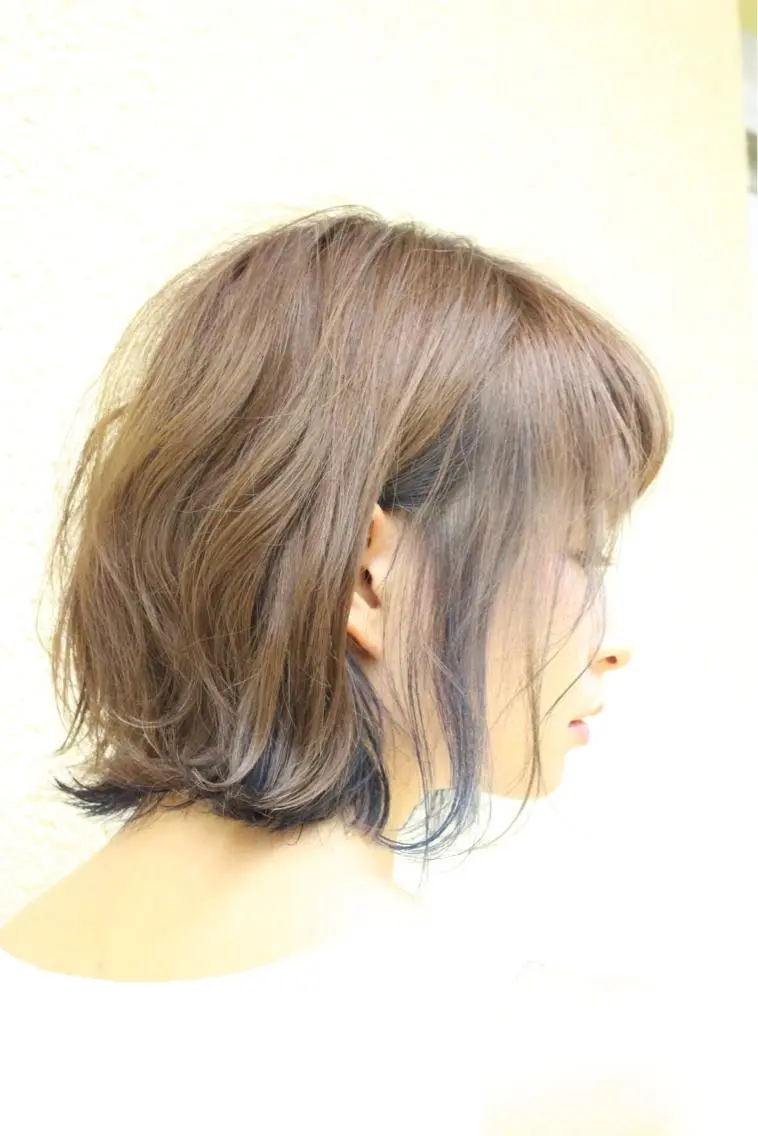 ミディアム カラー インナーカラー ☕️ベージュカラー 内藤光哉☕️のヘアスタイル