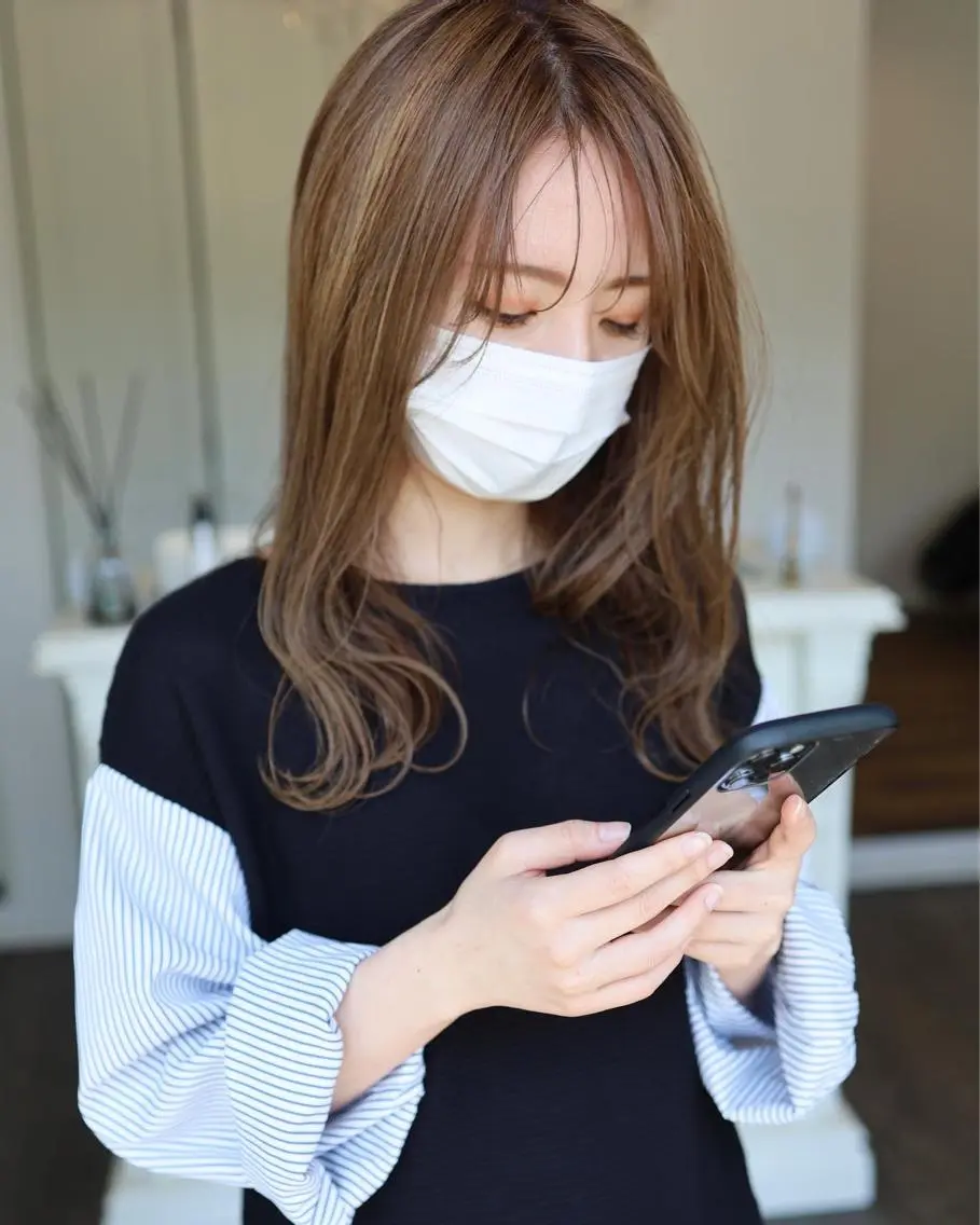 ロング カラー ダブルカラー 外国人風カラー ヘアカラー トリートメント 成松 勇治のヘアスタイル